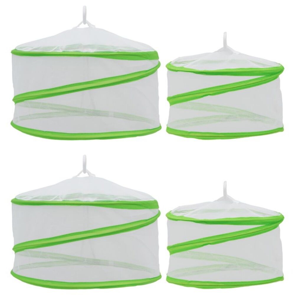 Handy Helpers Pop Up Outdoor Mesh Food Covers in Green, 4 Pack
